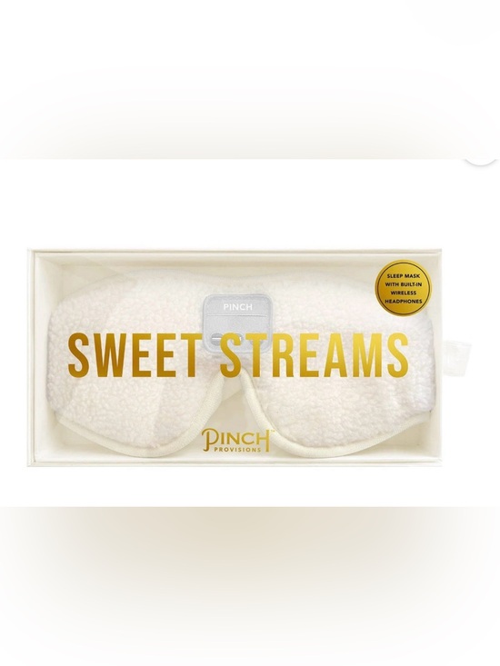 Pinch Provisions Accessories - Pinch Provisions Sweet Streams White Sleep Mask with Built-In Headphones